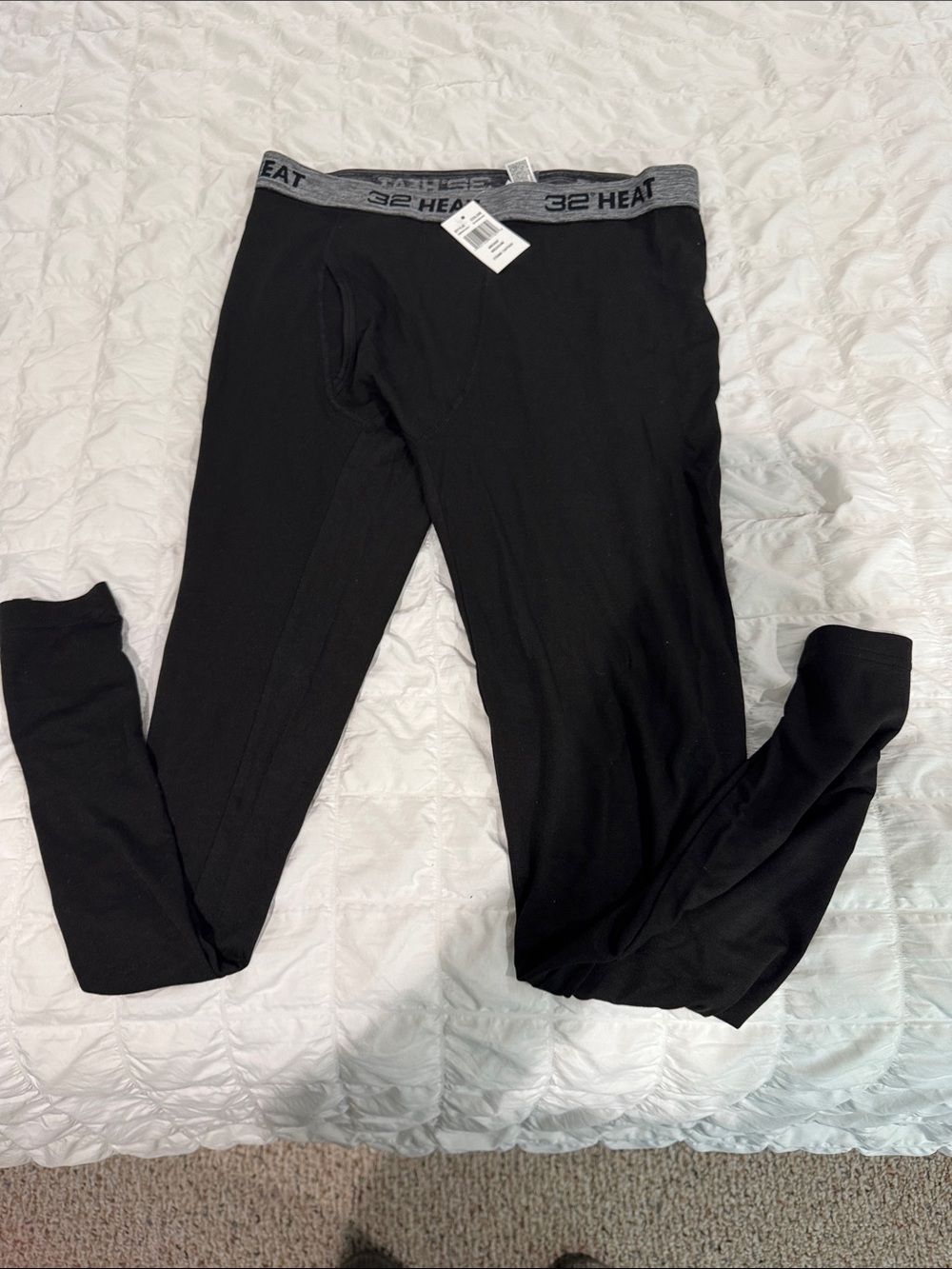 32 Degrees Black Men’s Thermal Baselayer Long Johns